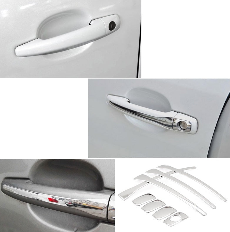 Pegatinas de manija de acero inoxidable para puerta de coche