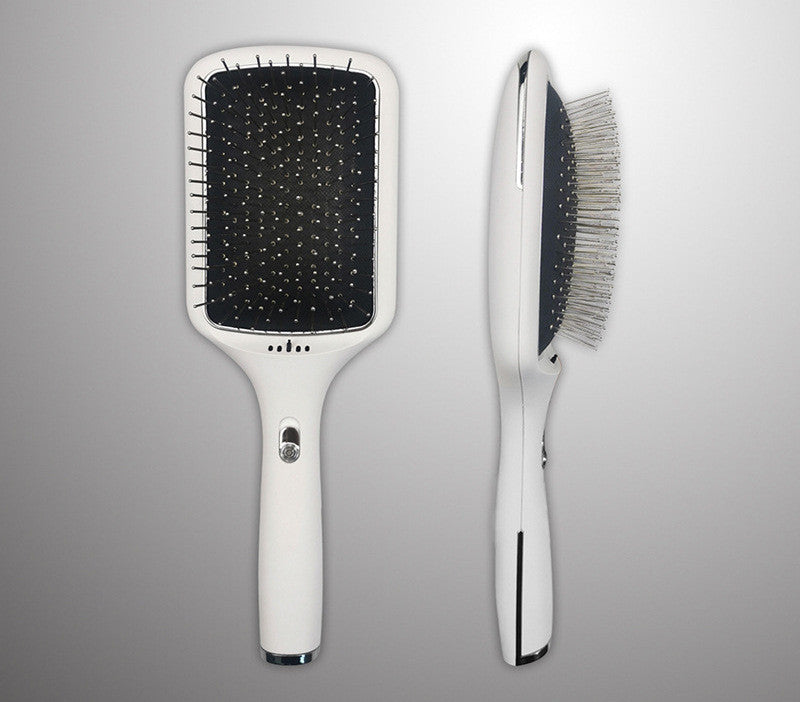 Peigne à cheveux lisses à chargement sans fil, Ion négatif, Vibration soufflante, fournitures de beauté