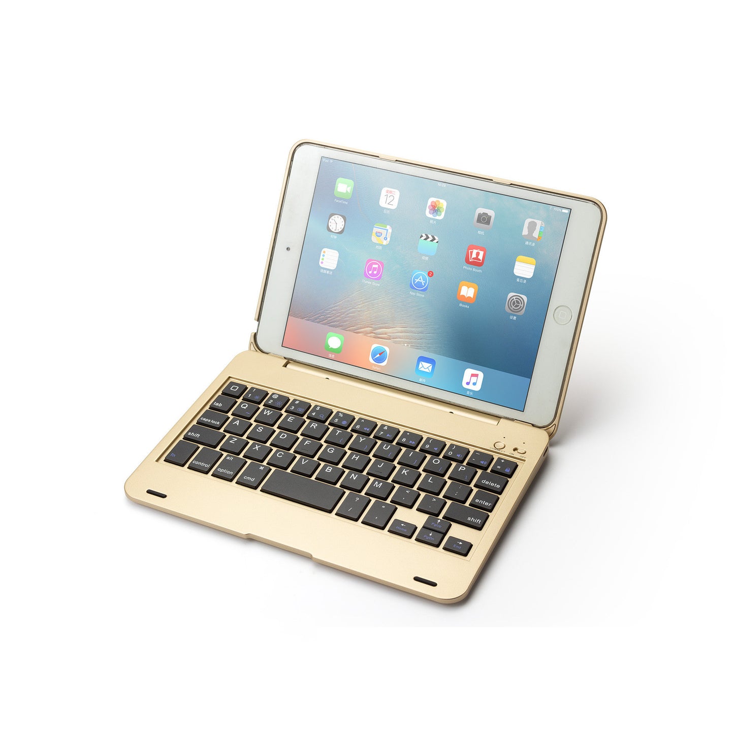 Compatible avec Apple, clavier tactile Bluetooth rotatif avec rétroéclairage