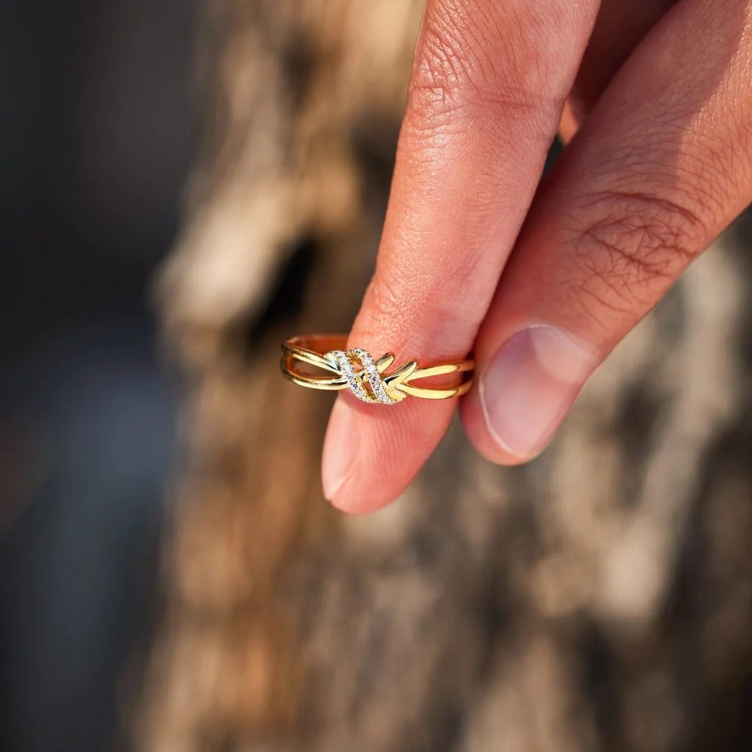 Anillo de dedo índice de moda simple para mujer