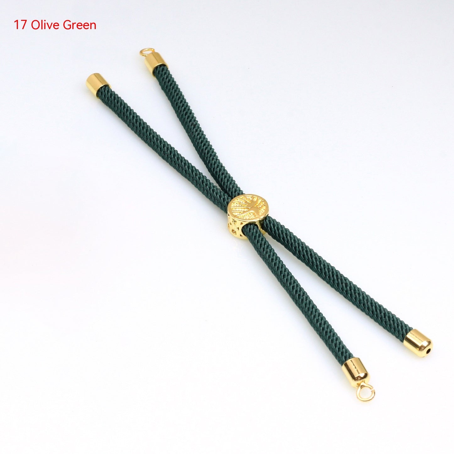 18K Bag Gold Buckle Color Retention 3MM Milan Bracelet Bracelet Adjustable Push-pull Semi-finished Product Accessories