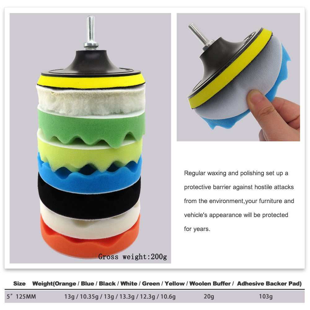 3 Inch 7-piece Car Polishing Sponge
