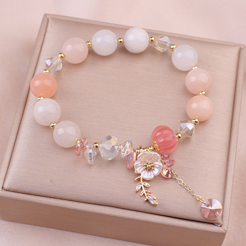 Women's Fashionable Elegant Natural Stone Crystal Bracelet