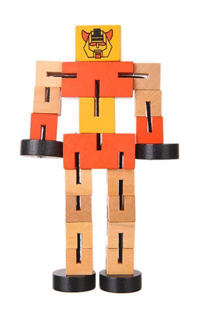 jouets robots en bois