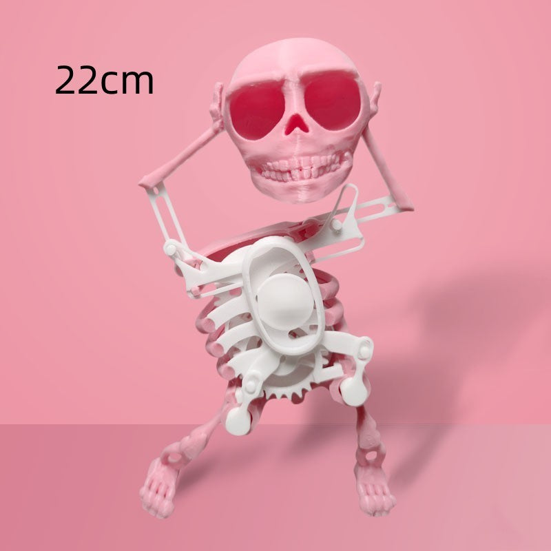 Modelo 3D, Mini estampado de calavera, personalizado, estilo divertido, juguete de la suerte, producto terminado, herramienta de descompresión