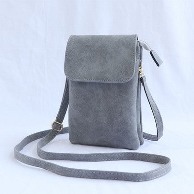 Mini bolso bandolera retro con múltiples compartimentos para teléfono móvil