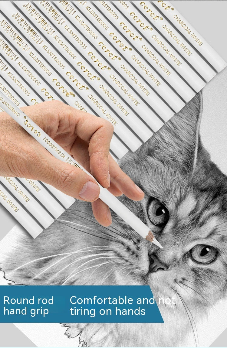 Stylo surligneur pour croquis, poudre blanche, pinceau en plomb