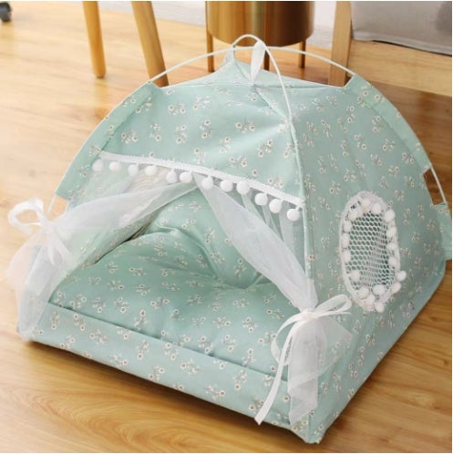 Cama para mascotas semicerrada