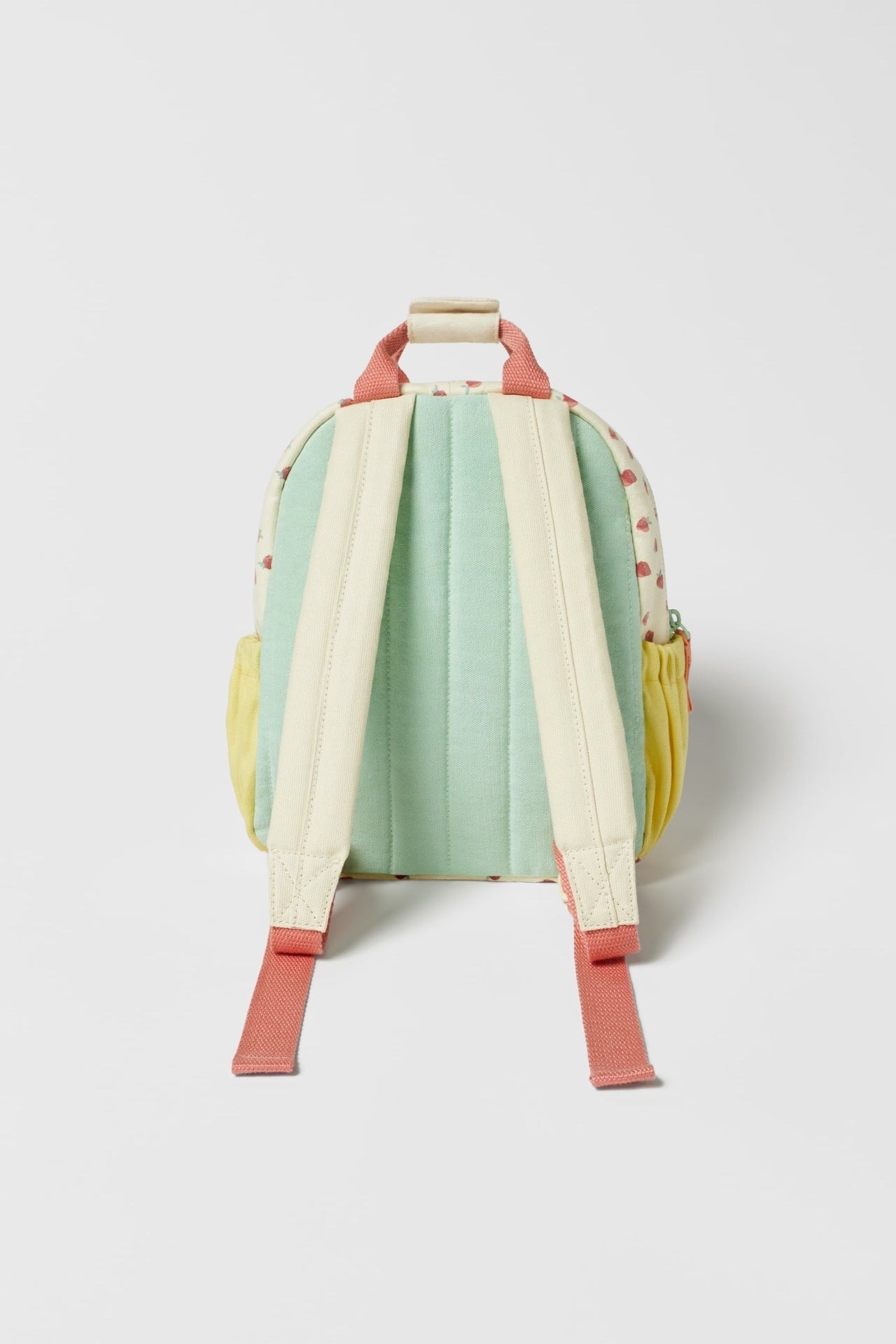 Sac à dos en toile de coton Dopamine fraise, impression multicolore, mignon sac d'école pour enfants, nouvelle collection