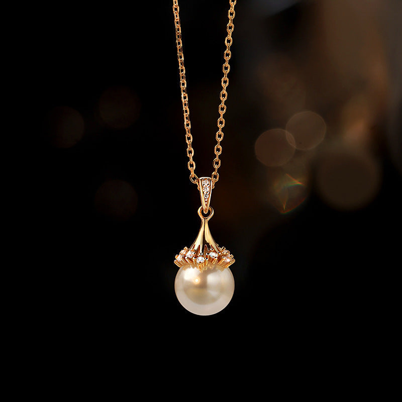 S925 Aura Bright Pearl Necklace