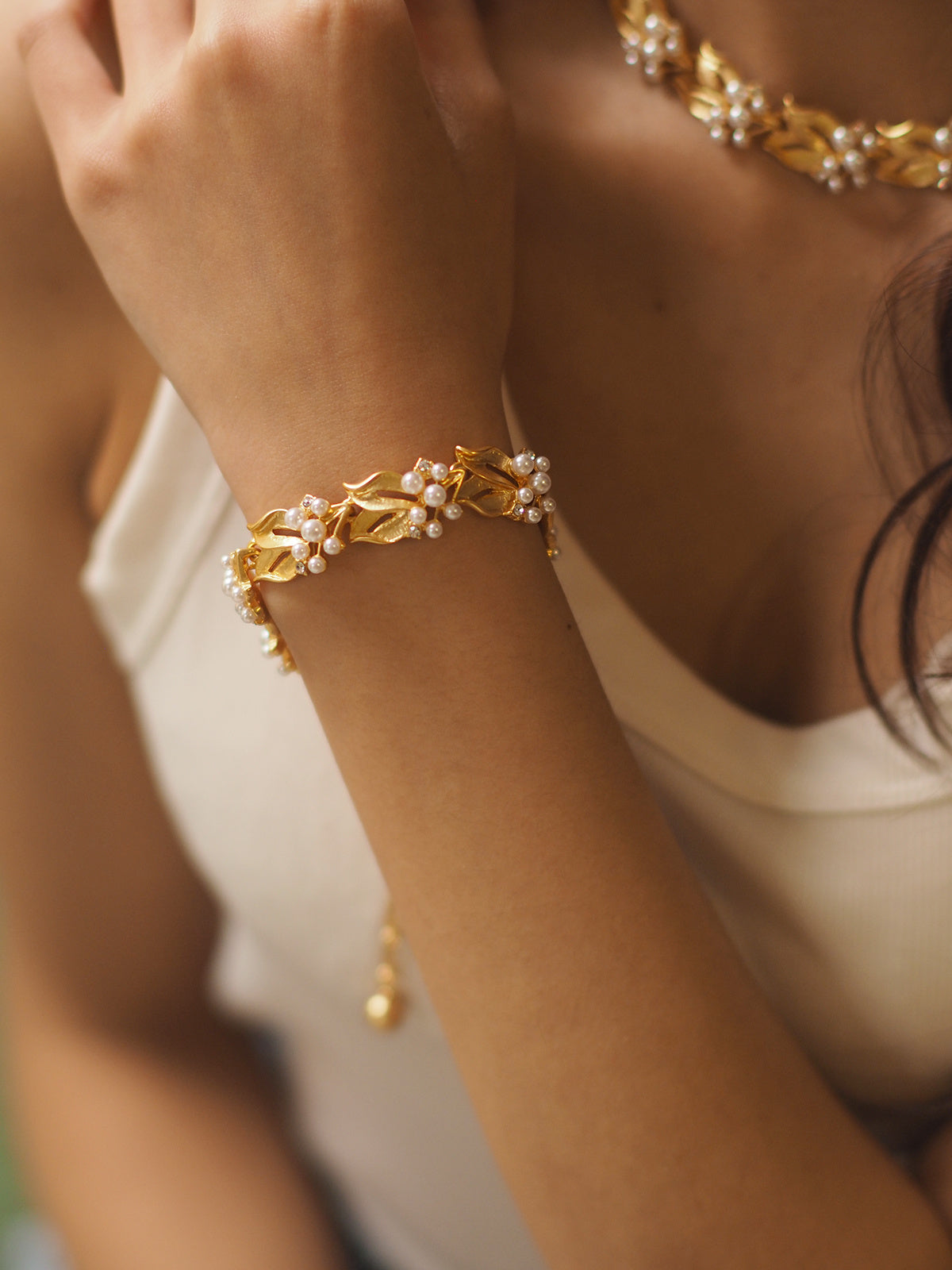 Bracelet français en perles de la série Jin Gui