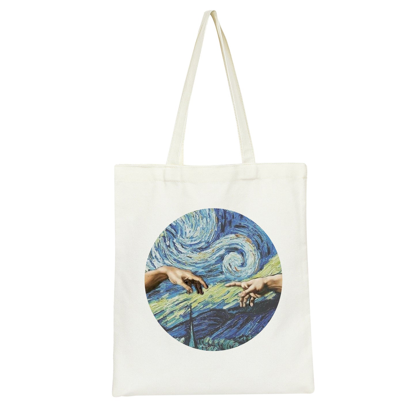 Retro Printed Oil Painting Single Shoulder Canvas Bag