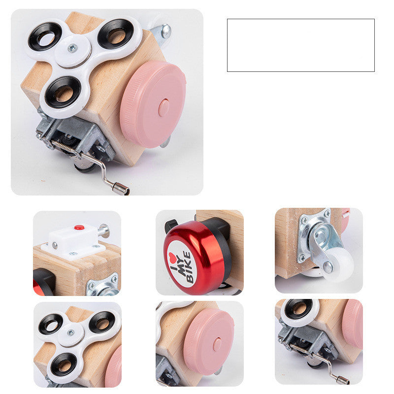 Planche d'éveil pour bébés, boîte d'éducation précoce pour enfants, outils pédagogiques Montessori, blocs de jouets de déverrouillage