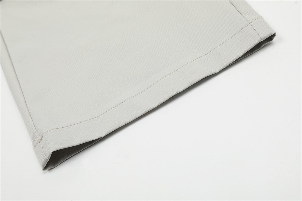 Men's Solid Color Baggy Straight Trousers