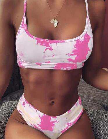 Traje de baño bikini dividido para mujer