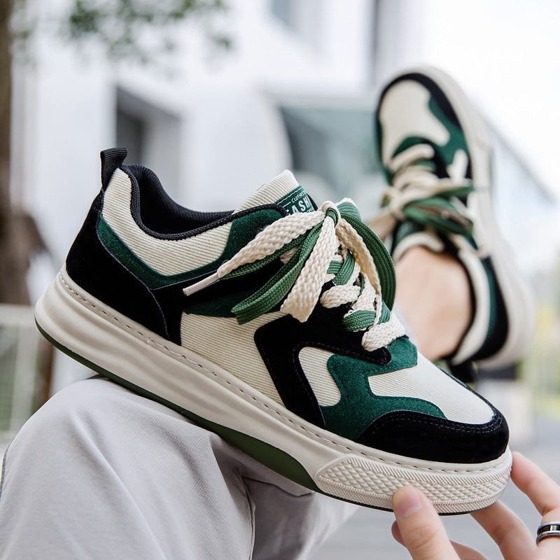 Spring Men's Casual Fashion Platform Canvas Shoes
