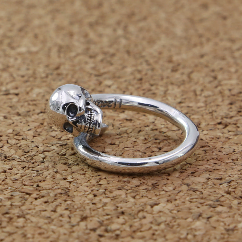 S925 Sterling Silver Ring Vintage Thai Silver Ornament Korean Style