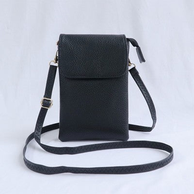 Mini bolso bandolera retro con múltiples compartimentos para teléfono móvil