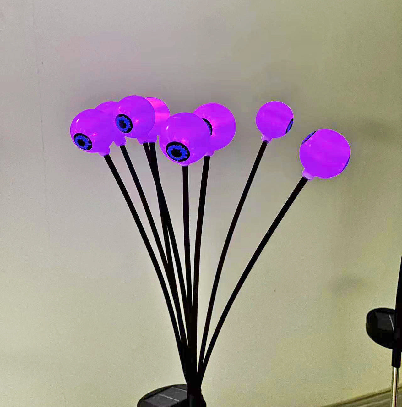 Luces de cadena con energía solar Lámpara de ojo Salida de piso de Halloween