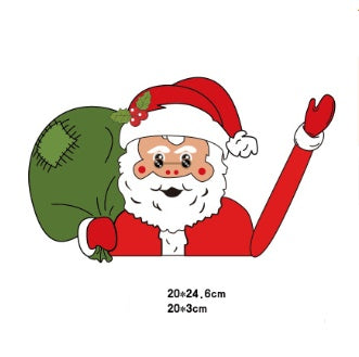 Autocollant de voiture d'essuie-glace Père Noël sans sangles