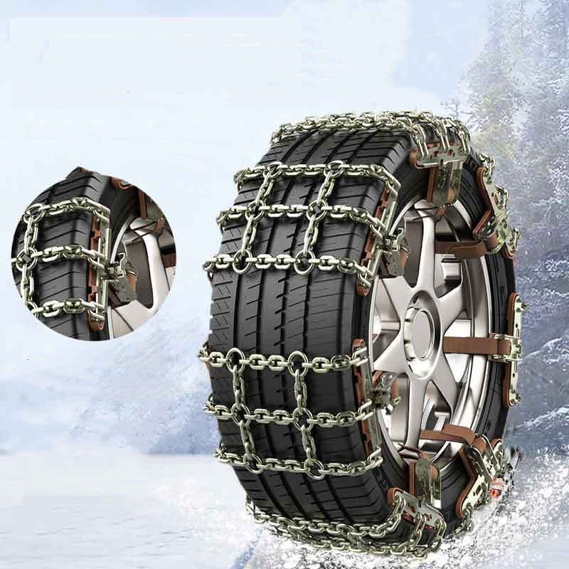 Chaîne antidérapante pour pneus de voiture, bande de chaîne antidérapante d'urgence pour la neige