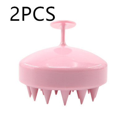 Brosse en silicone pour nettoyer le cuir chevelu et masser les méridiens sanguins