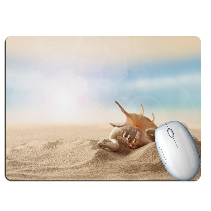 Bouteille de souhaits été plage vacances vent tapis de souris plage