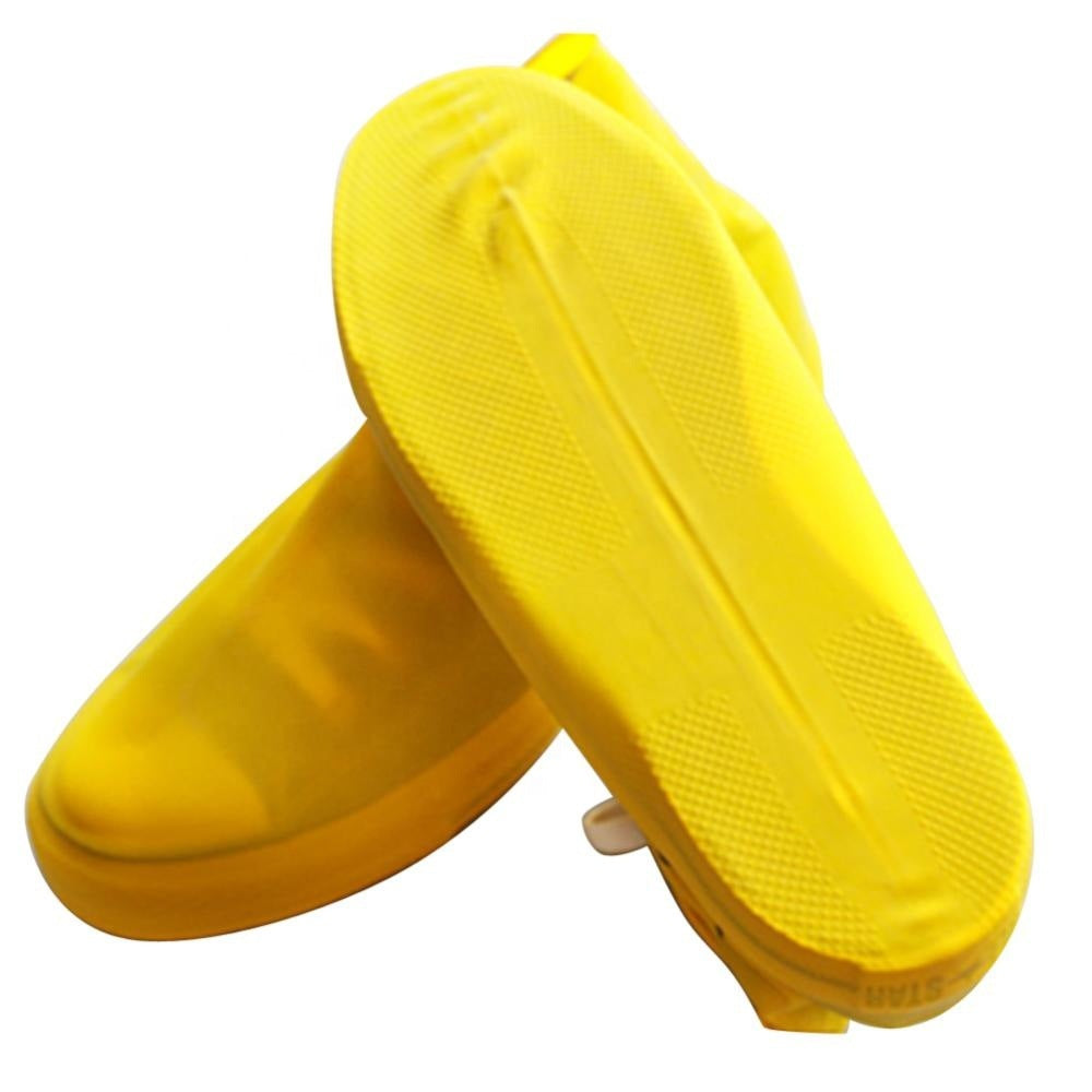 Bottes de pluie en silicone faciles à transporter pour hommes et femmes