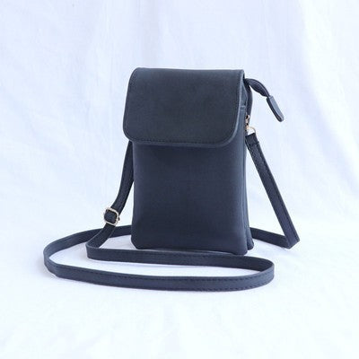 Mini bolso bandolera retro con múltiples compartimentos para teléfono móvil