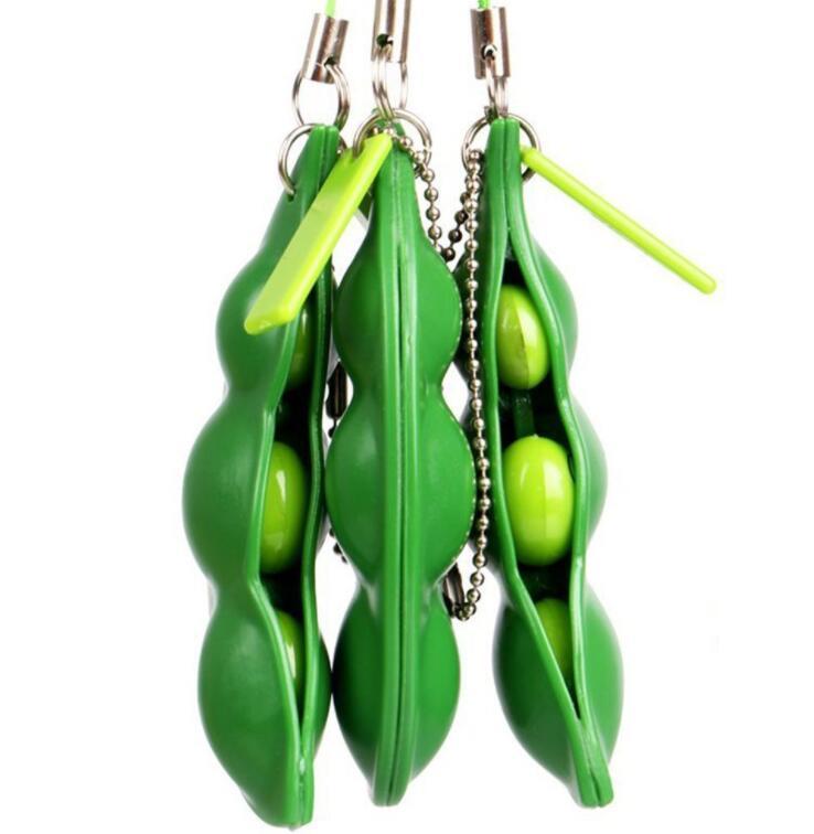 1 Pack Hot Beans  Beans Kids Toy Pendant Anti-Stress Ball Squeeze Gadget Kids Toy Gift