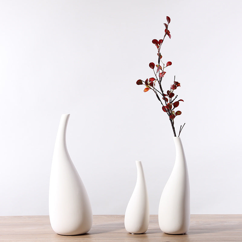 Ornements de vase en céramique goutte d'eau
