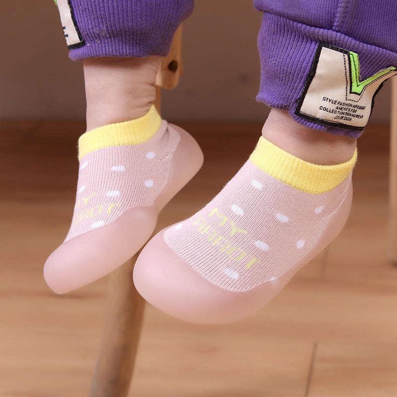 Chaussures chaussettes de sol, chaussures antidérapantes pour bébé, semelle souple, couvre-chaussures d'intérieur, pieds