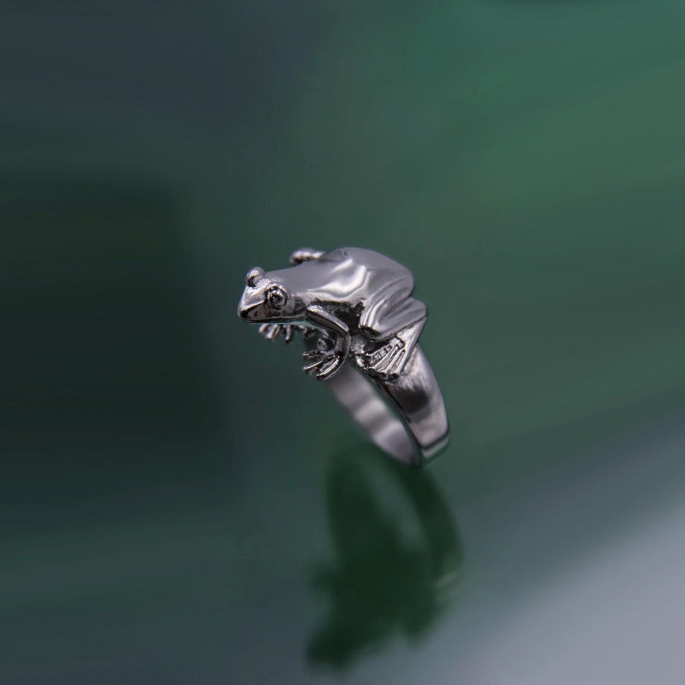 Europe And America Creative Dark Retro Butterfly Ring Fashion Hip Hop