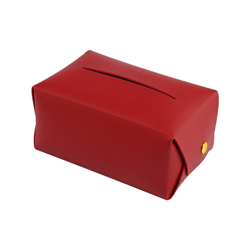Simple Leather Tissue Box For Retro Car