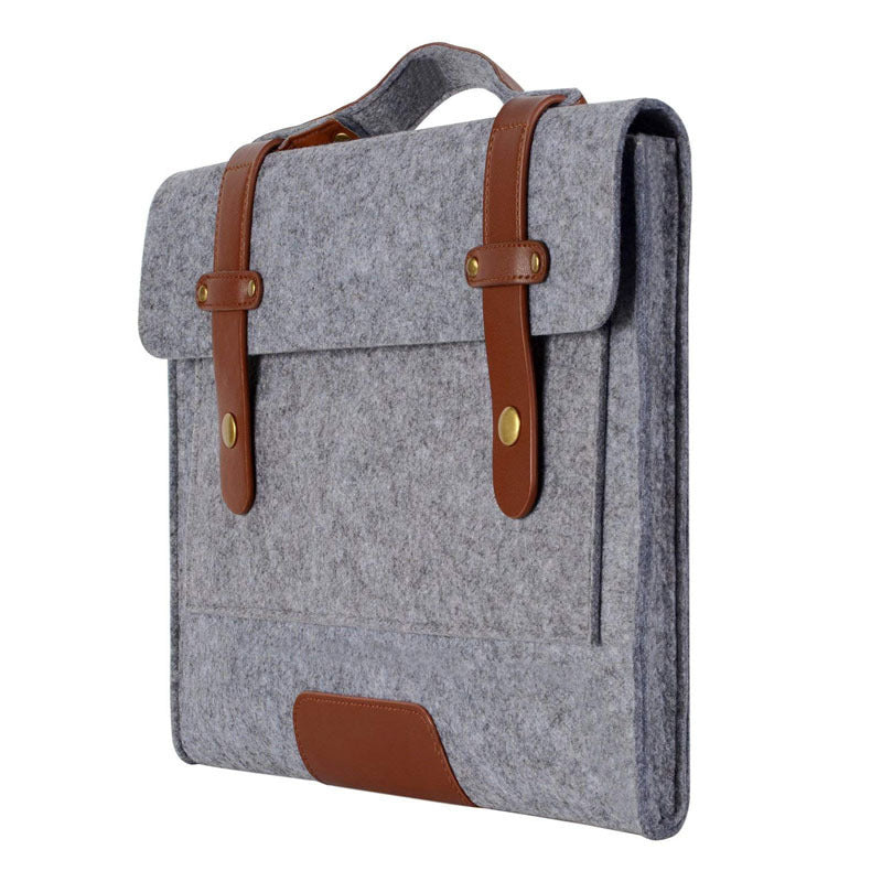 Funda protectora de fieltro para computadora simple y conveniente