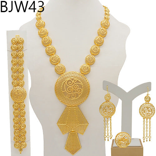 24K Gold Plated Banquet Necklace Suit