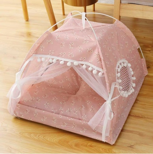 Cama para mascotas semicerrada