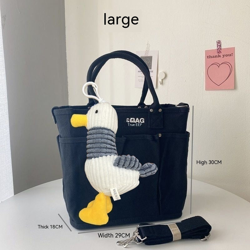 Multifunctional Baby Women's Crossbody Large Capacity Portable Canvas Bag