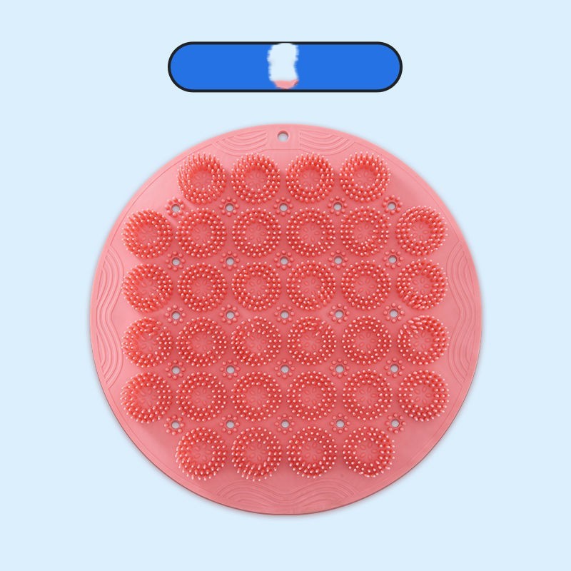 Frottez les pieds à ventouse de brosse de bain arrière en silicone paresseux