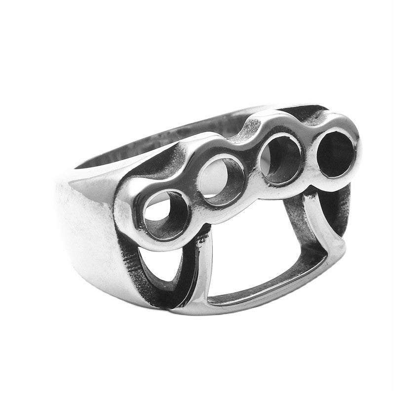 European And American Retro Punk Stainless Steel Ring