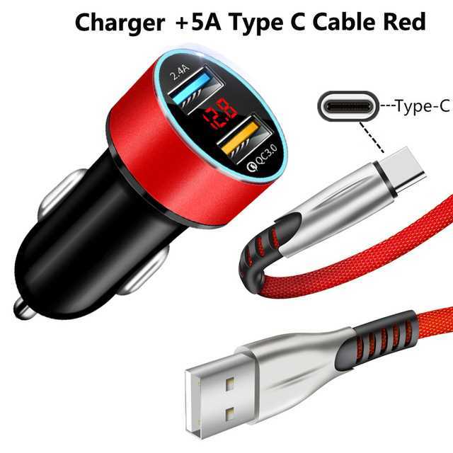 Cable de teléfono USB Tipo C Carga Carga rápida QC 0