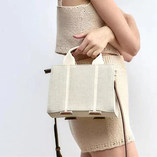 High-quality Canvas Stitching Portable Shoulder Messenger Bag