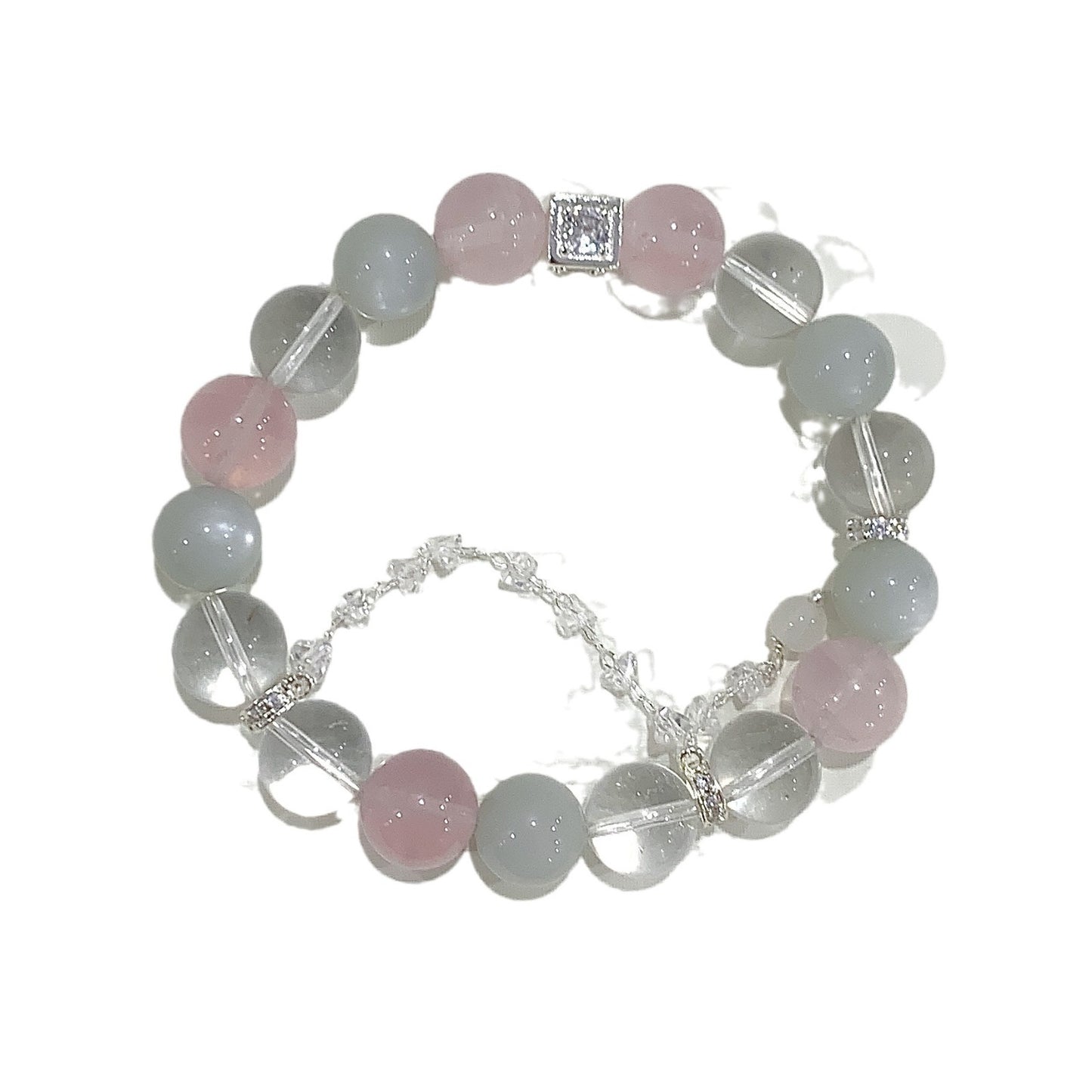 Bracelet en cristal naturel, ornement de Bracelet à pompon DIY