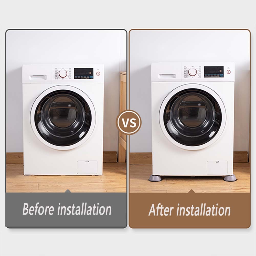 Almohadillas universales antivibración para pies, alfombrilla de goma para lavadora, almohadilla antivibración para secadora, Base de refrigerador, almohadilla antideslizante fija, 4 Uds.