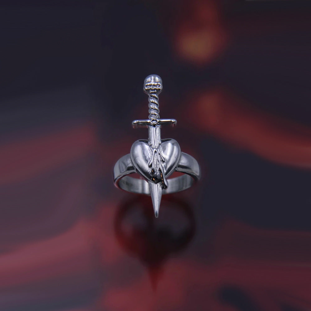 Europe And America Creative Dark Retro Butterfly Ring Fashion Hip Hop