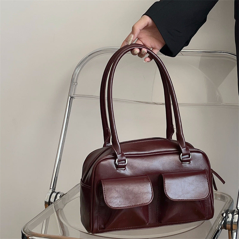 Bolso de hombro retro de gran capacidad para viajeros, bolso de hombro que combina con todo a la moda
