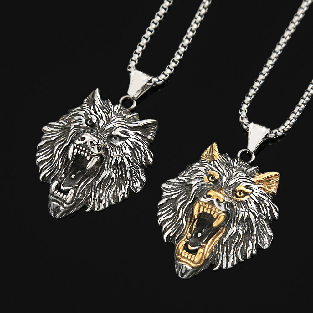 Power Style Personalized Stainless Steel Viking Hip Hop Retro Titanium Steel Men's Necklace