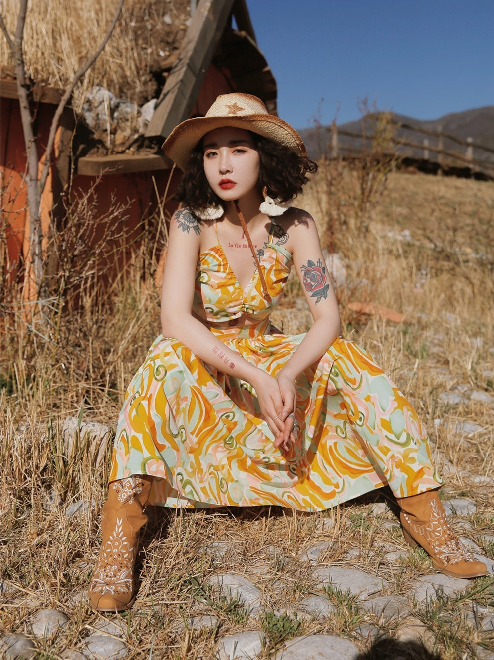 Botas Caballero Bohemio Bordadas Niña