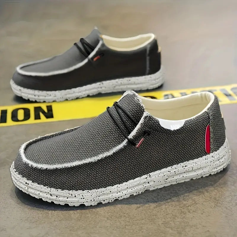 Chaussures respirantes en toile à enfiler pour hommes d'automne
