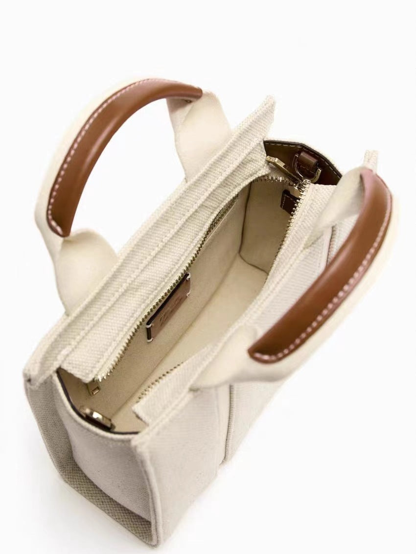 High-quality Canvas Stitching Portable Shoulder Messenger Bag